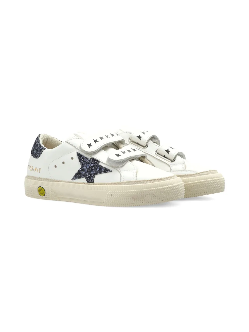 Golden Goose Kids glitter-star sneakers White