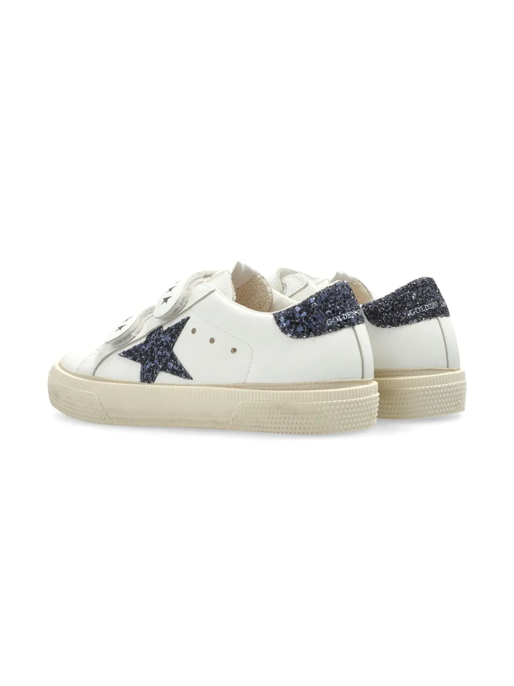 Golden Goose Kids glitter-star sneakers White