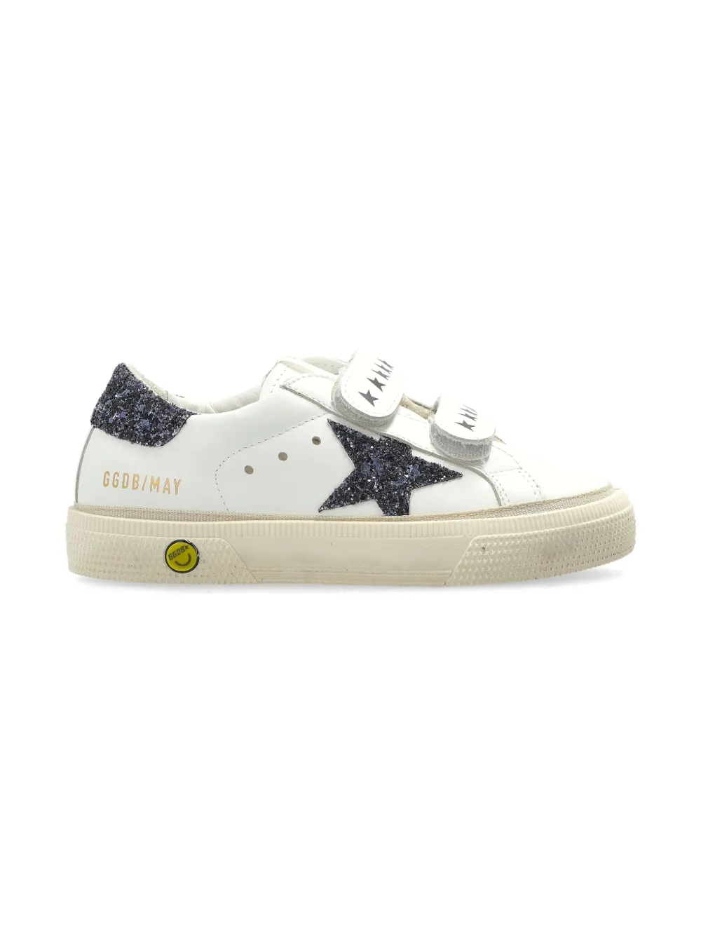 Golden Goose Kids glitter-star sneakers White