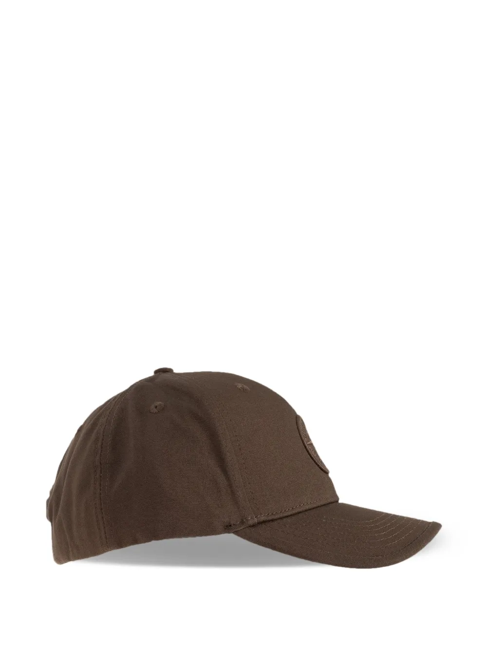 Stone Island Junior Honkbalpet met logopatch Bruin