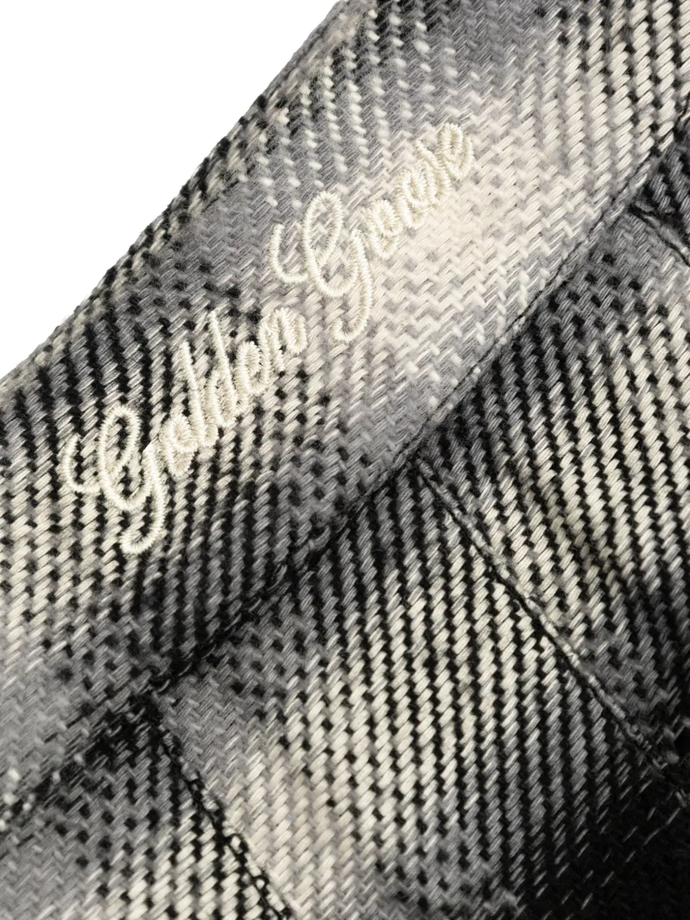 Golden Goose Kids Geruite plooirok Zwart