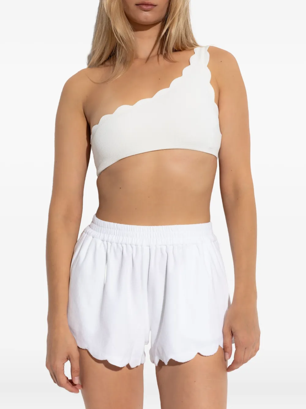 Marysia Bellini shorts met elastische taille en gewelfde afwerking | Hotpants | Image 2