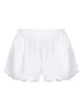 Marysia Bellini scallop-hem elastic-waist shorts - White