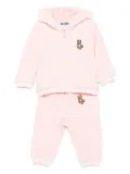 Moschino Kids teddy-embroidered hooded tracksuit set (set of two) - Pink