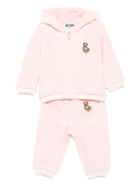 Moschino Kids teddy-embroidered hooded tracksuit set (set of two)