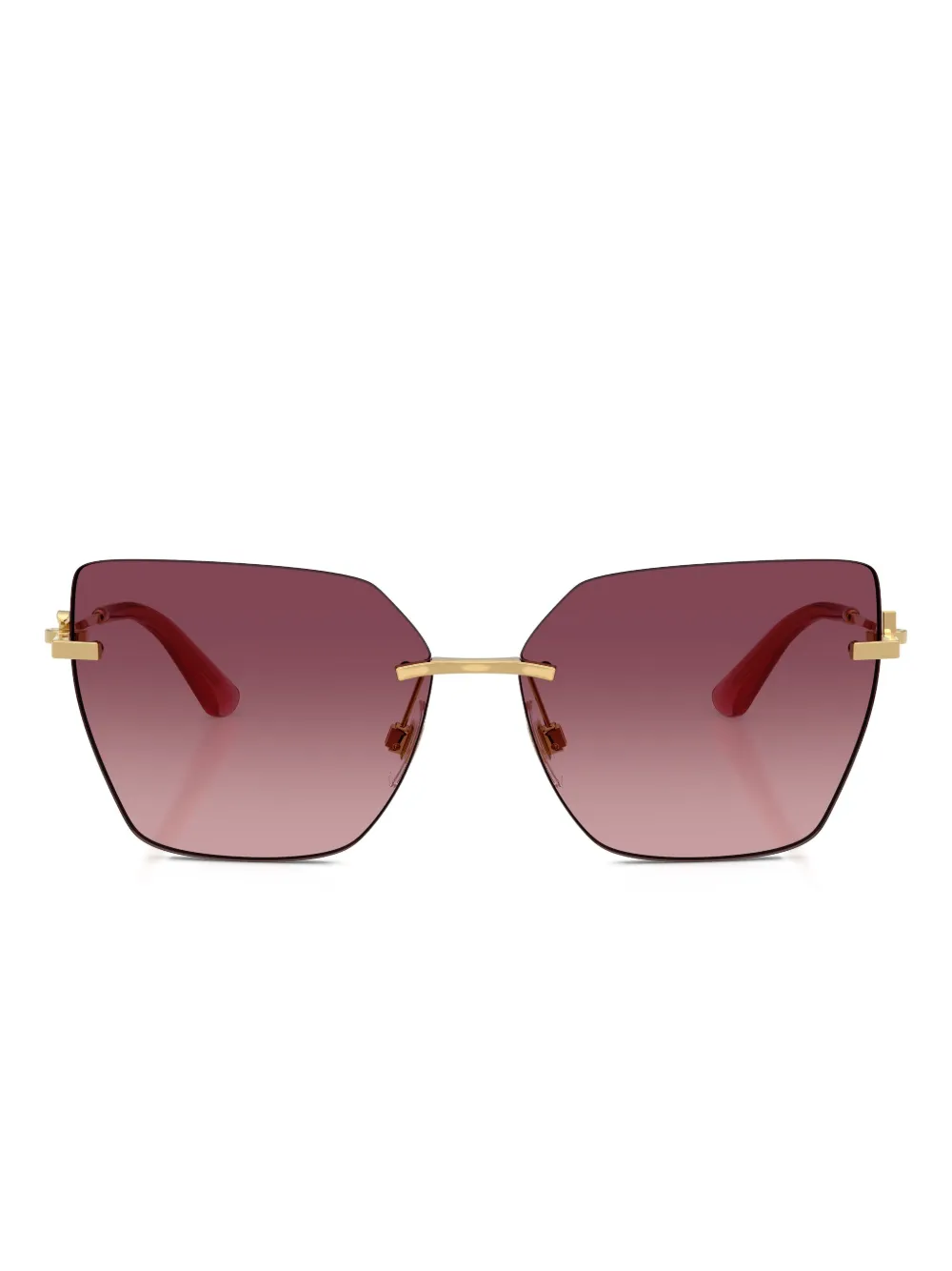 Dolce & Gabbana Cat-eye Sunglasses In Gold