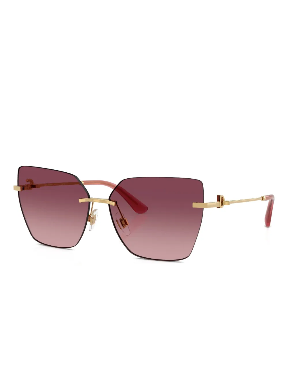 Dolce & Gabbana Cat-eye Sunglasses In Gold