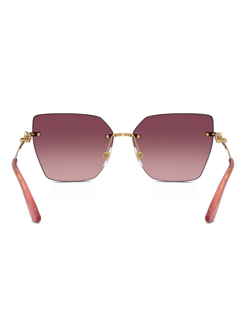 Dolce & Gabbana Eyewear DG2321 zonnebril met cat-eye montuur Paars