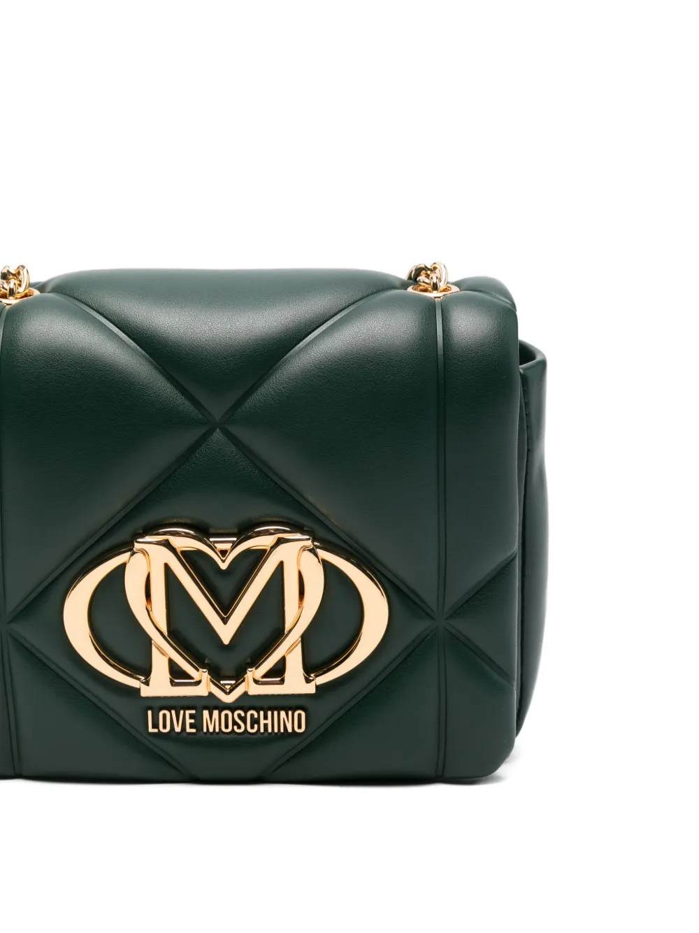 Love Moschino Crossbodytas met logo Groen