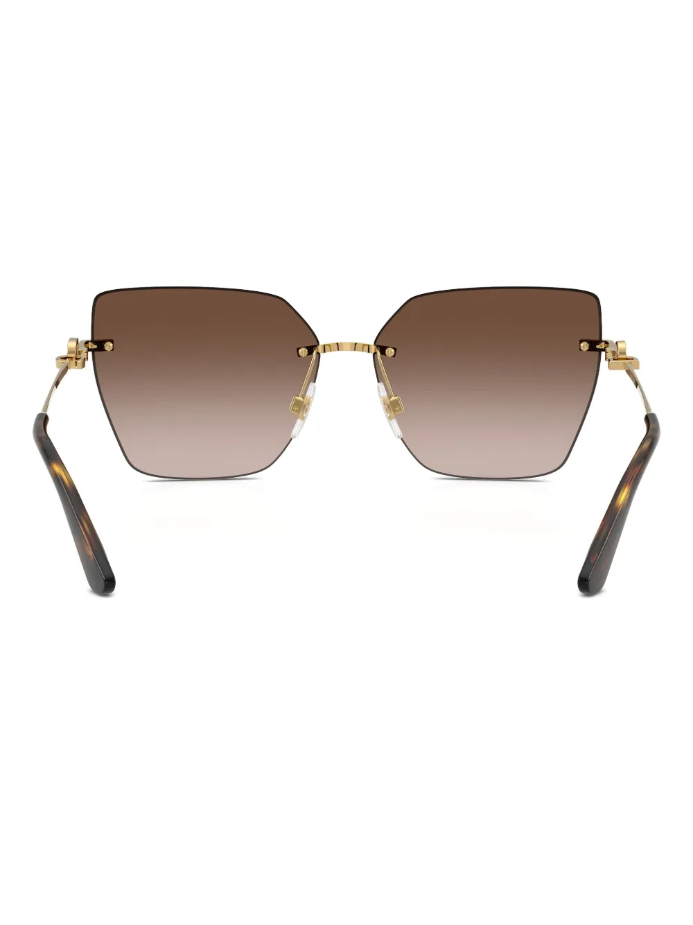 Dolce & Gabbana Geometric-frame Sunglasses In Gray