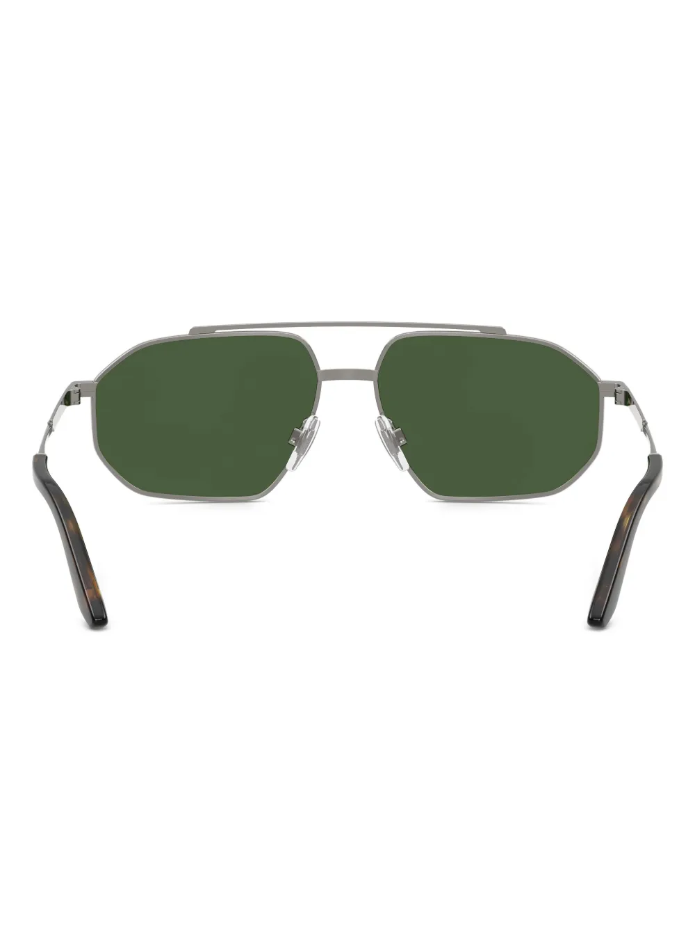 Dolce & Gabbana Eyewear Zonnebril met dubbele neusbrug Zilver