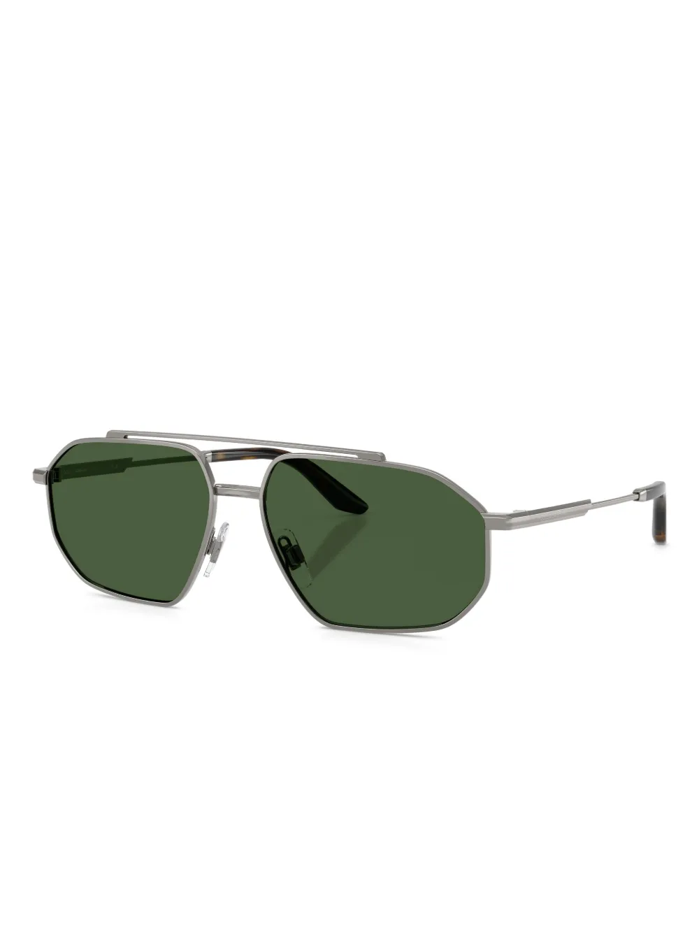 Dolce & Gabbana Eyewear Zonnebril met dubbele neusbrug Zilver