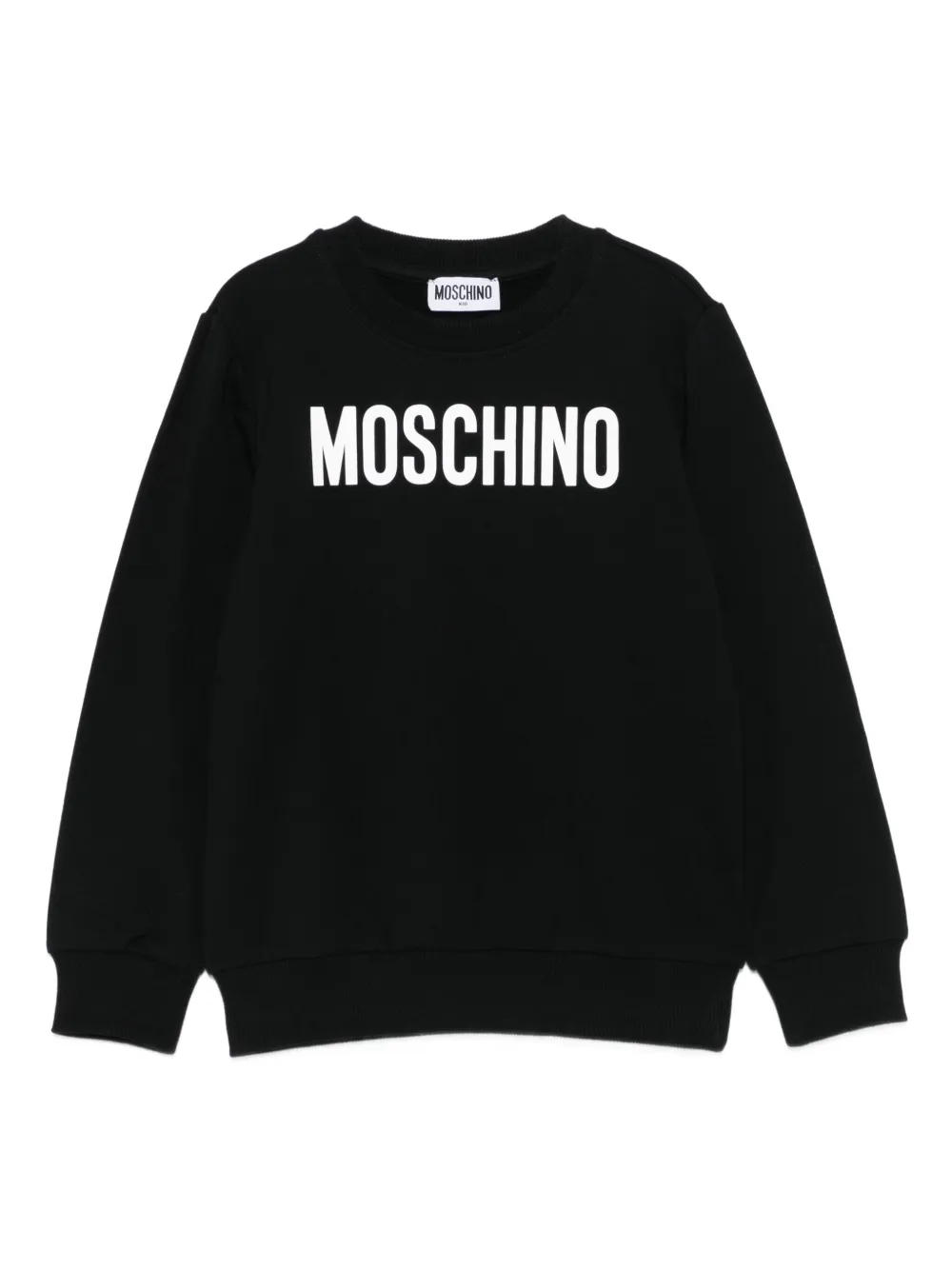 Moschino Kids logo-print sweatshirt - Nero