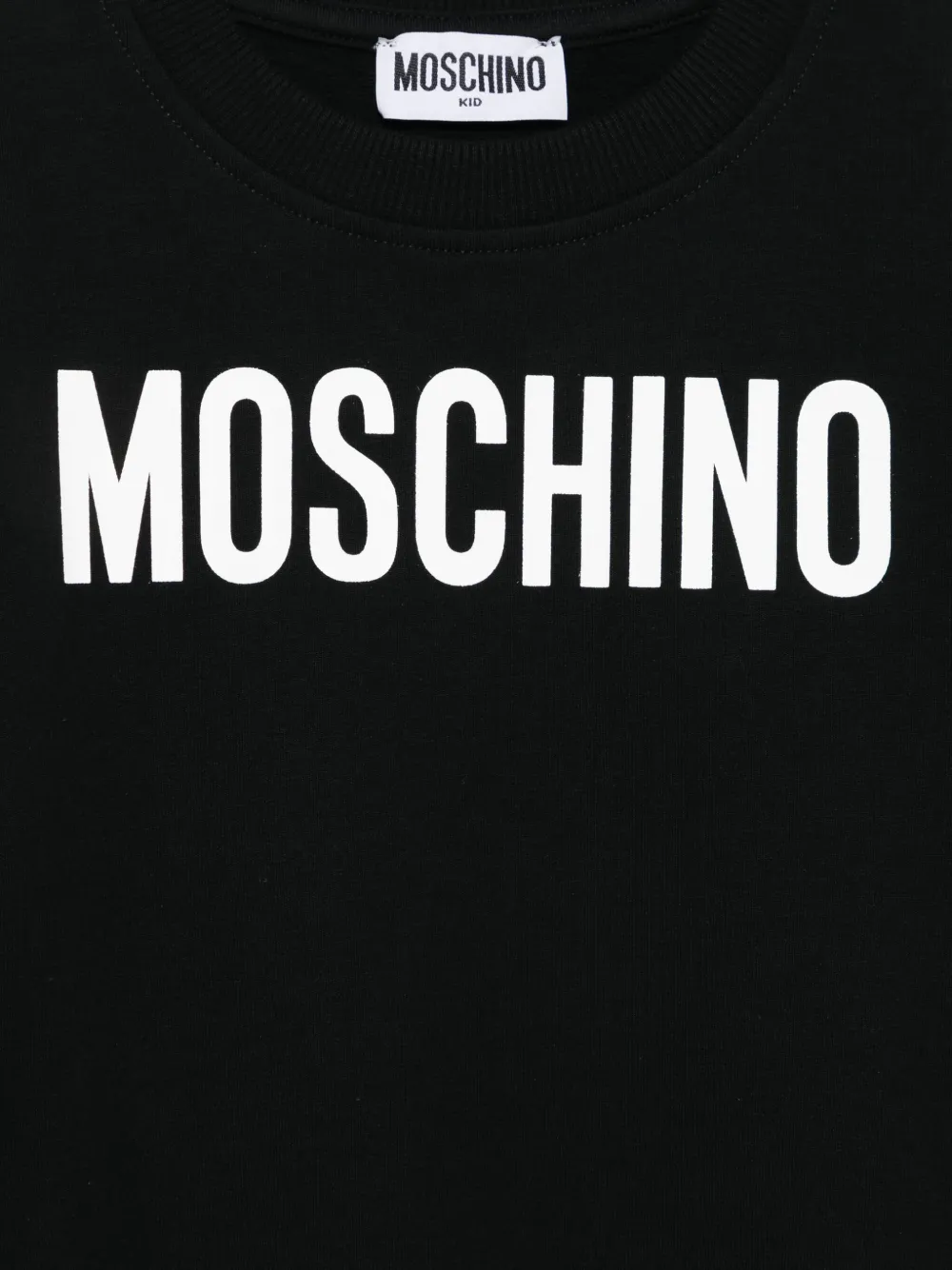 Moschino Kids Sweater met logoprint Zwart