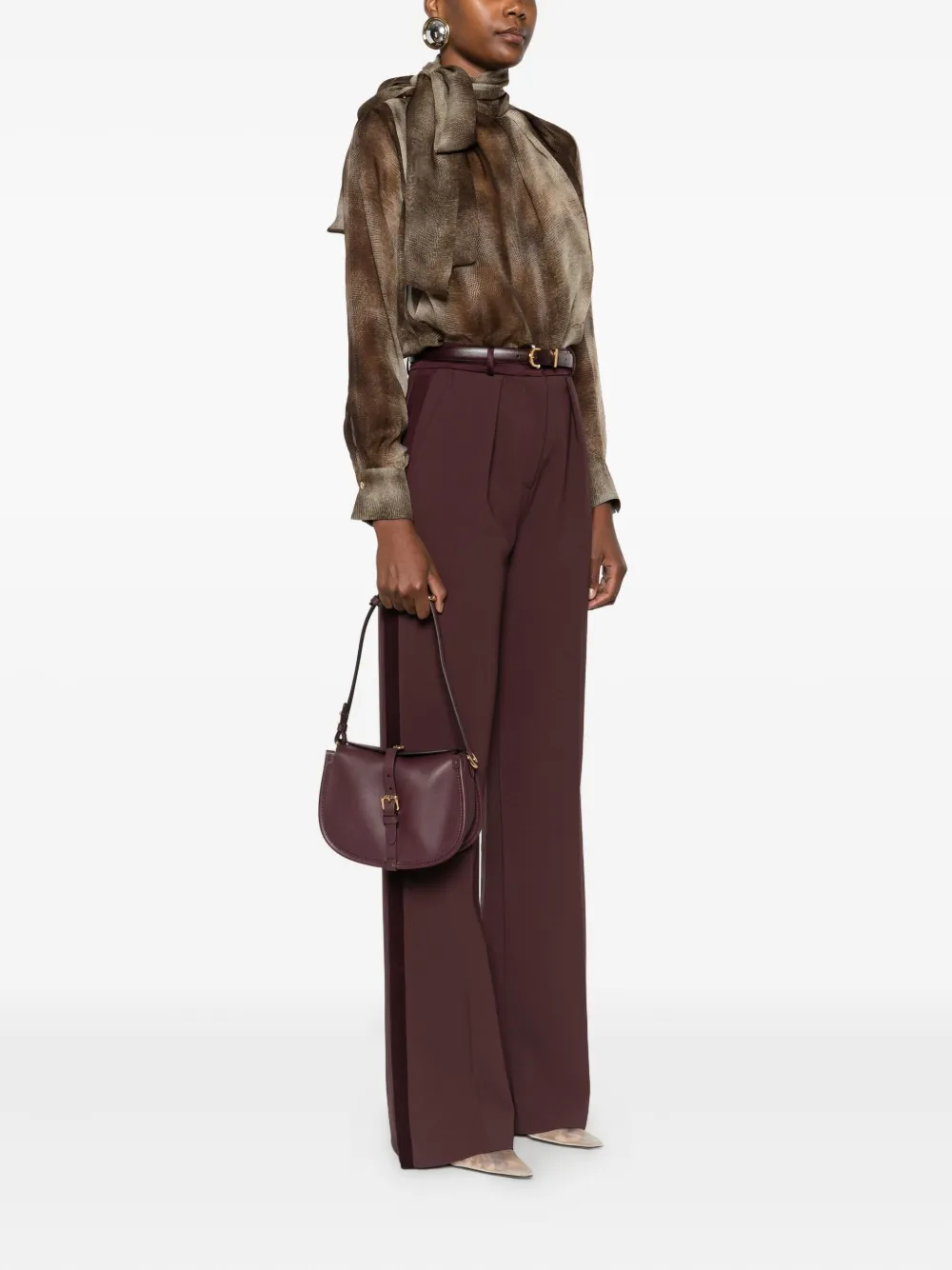 ETRO buckle-fastening shoulder bag - Paars