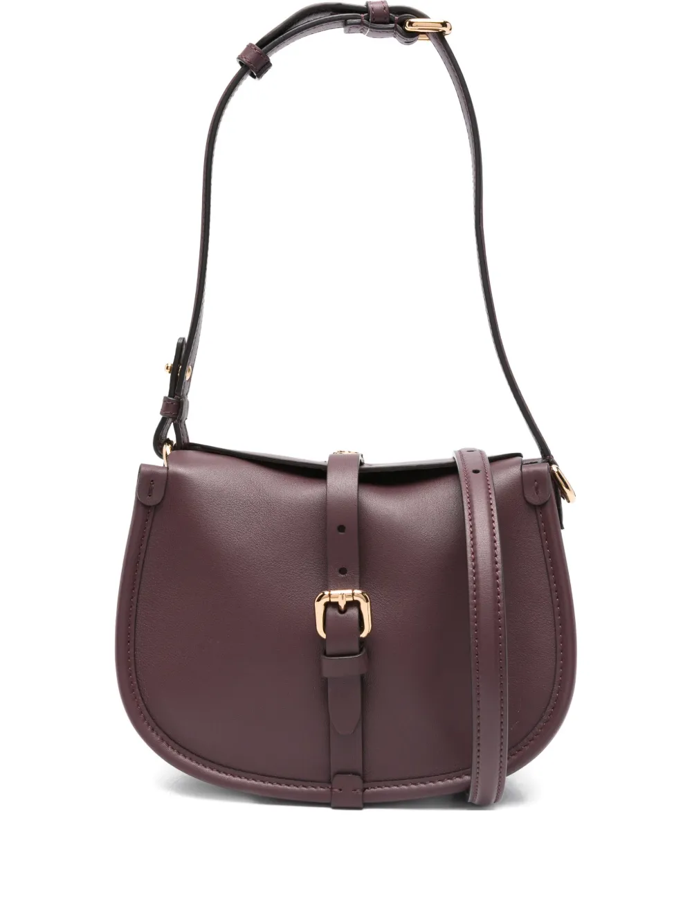 Etro Buckle-fastening Shoulder Bag In Purple