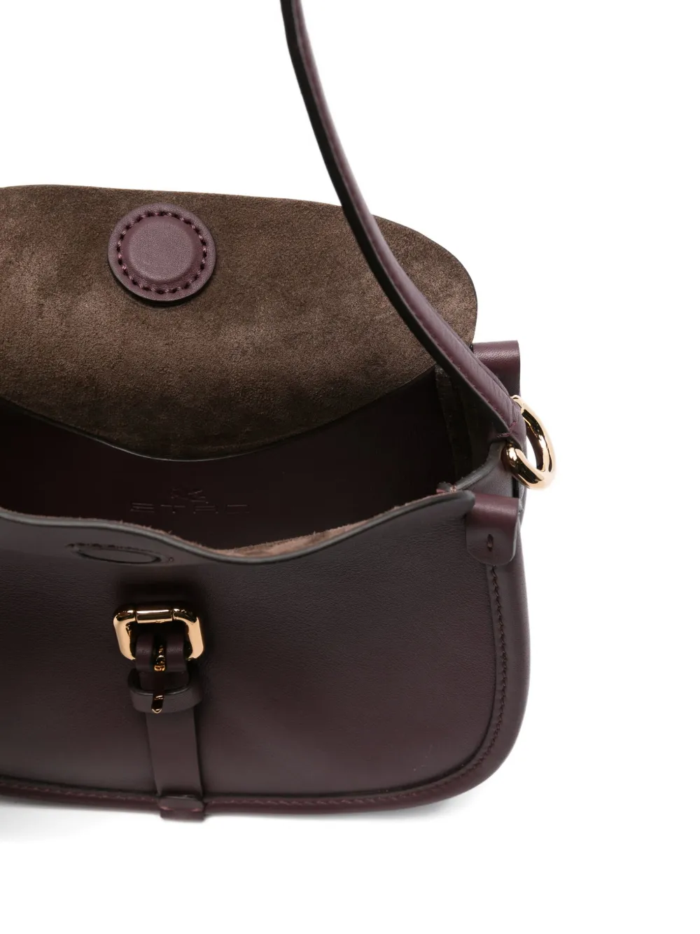 Etro Buckle-fastening Shoulder Bag In Purple