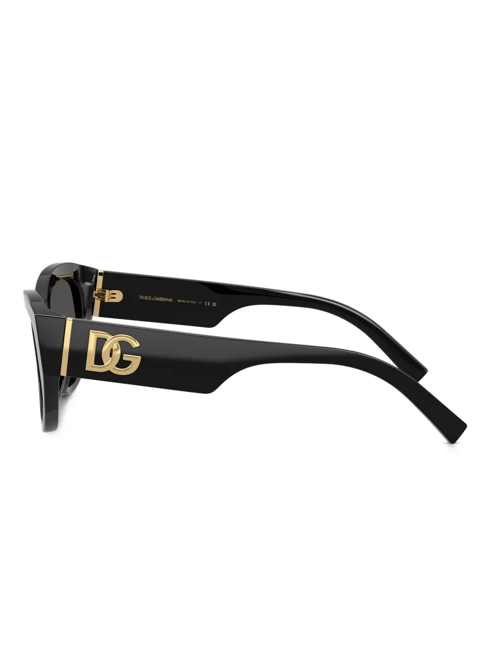 Dolce & Gabbana Eyewear Zonnebril met cat-eye montuur Zwart