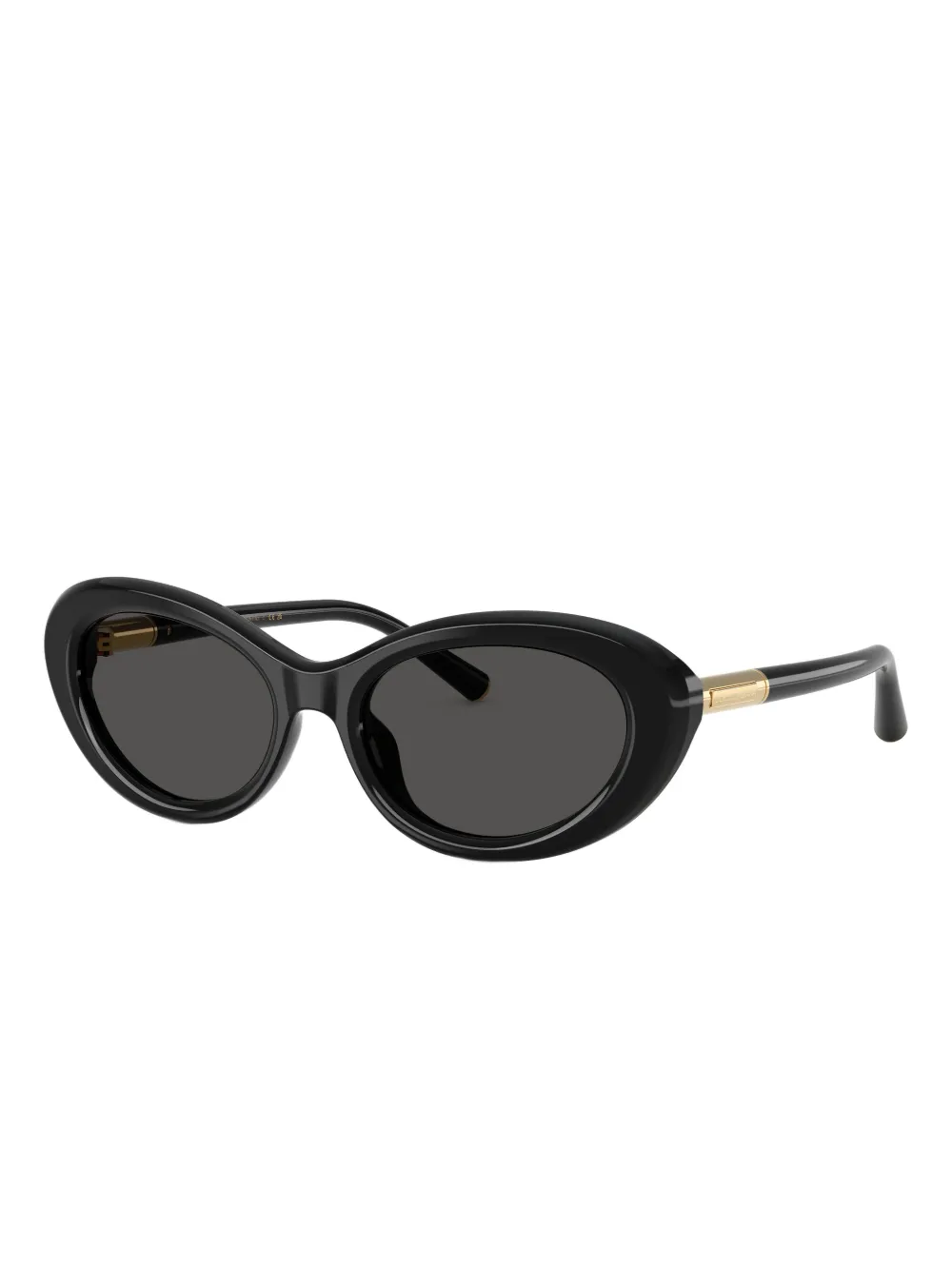 Dolce & Gabbana Eyewear Zonnebril met ovalen montuur - Zwart