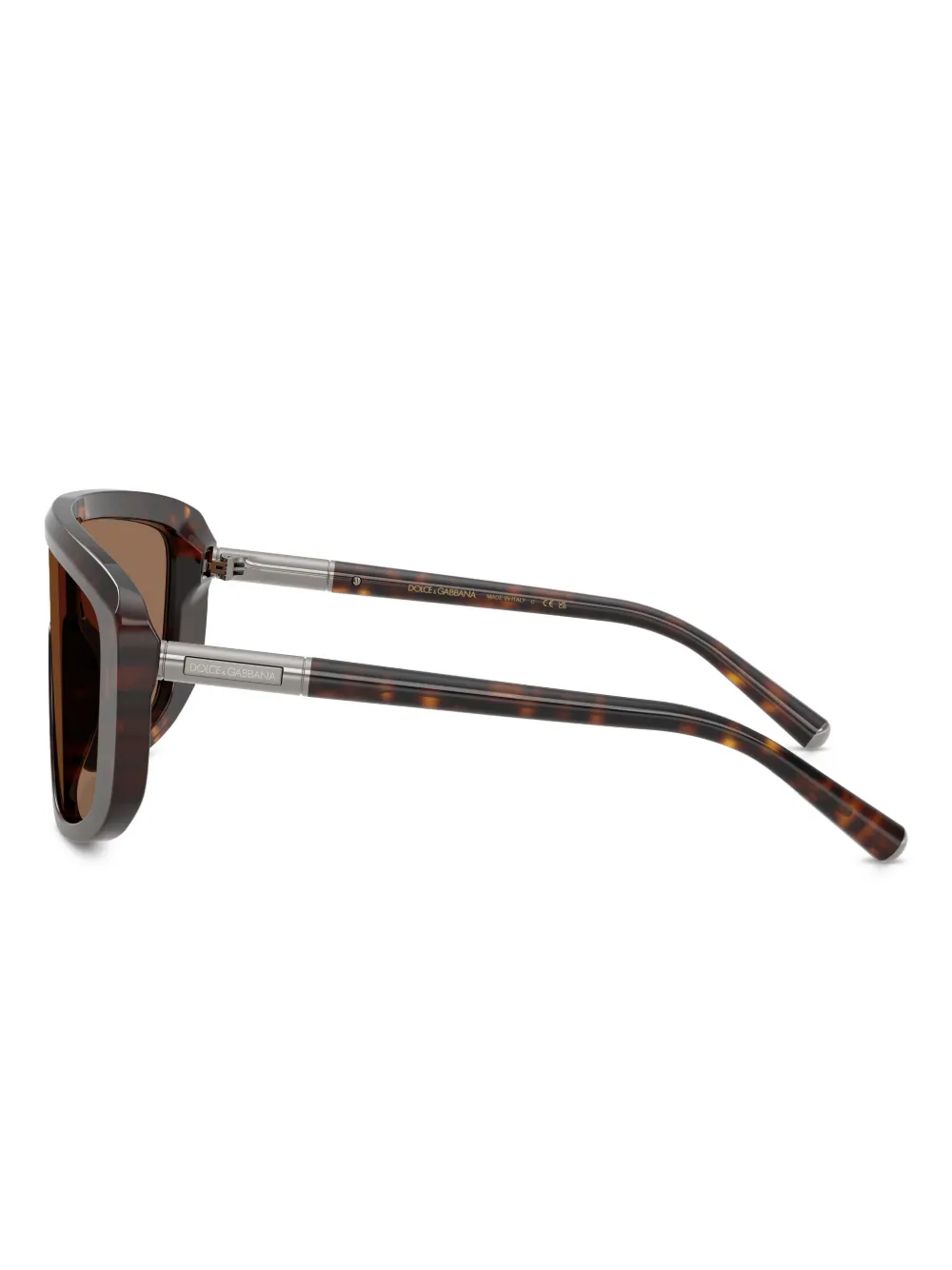 Dolce & Gabbana Eyewear Zonnebril met volledig montuur Bruin