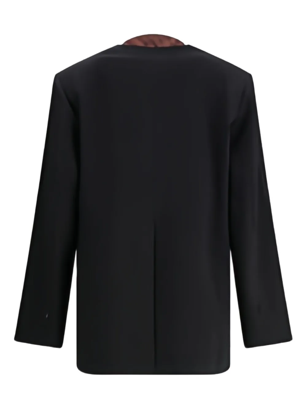 Di Stavnitser Lapel-detail Jacket In Black
