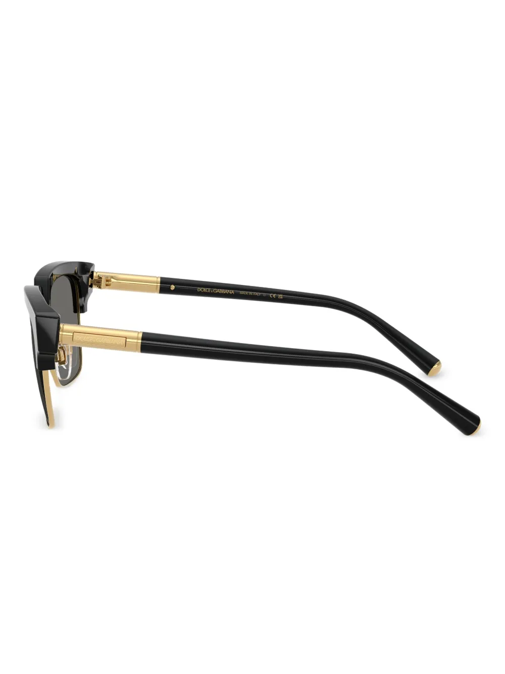 Dolce & Gabbana Eyewear Zonnebril met vierkant montuur Zwart