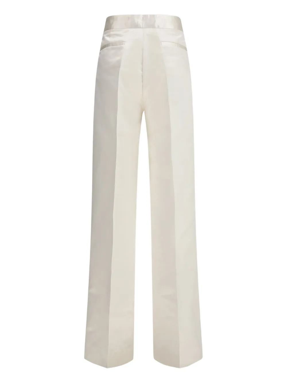 Sa Su Phi Satin-finish Pants In White