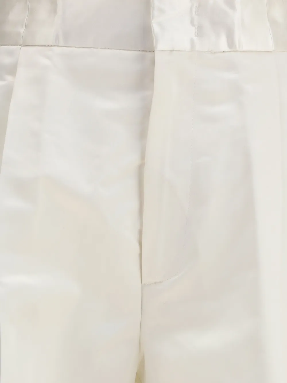 Sa Su Phi Satin-finish Pants In White