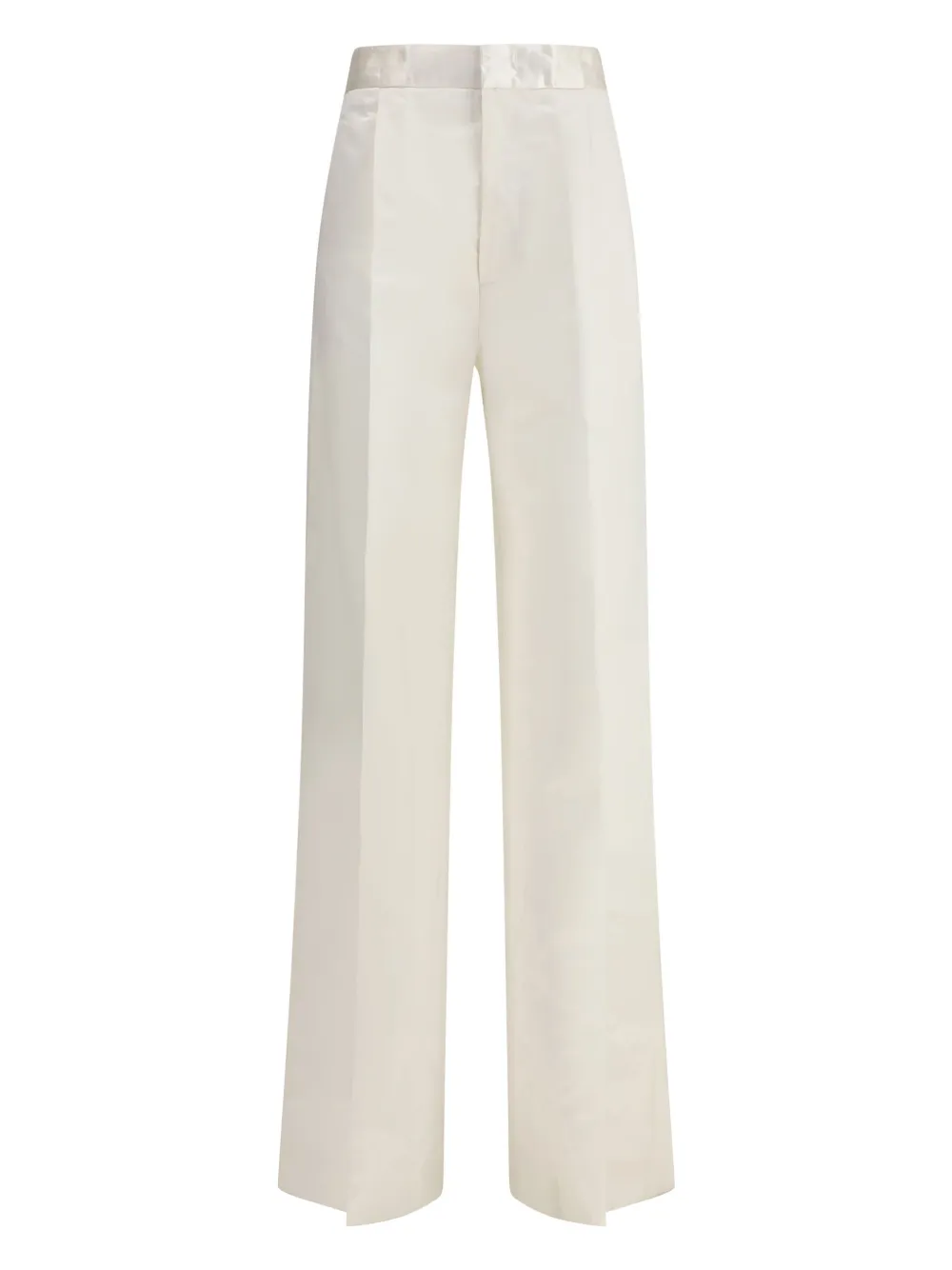 SA SU PHI satin-finish pants | White | Image 1