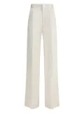 SA SU PHI satin-finish pants - White