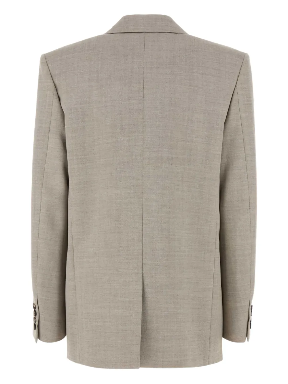  Saint Laurent Double-breasted Wool Blazer - Neutrals 