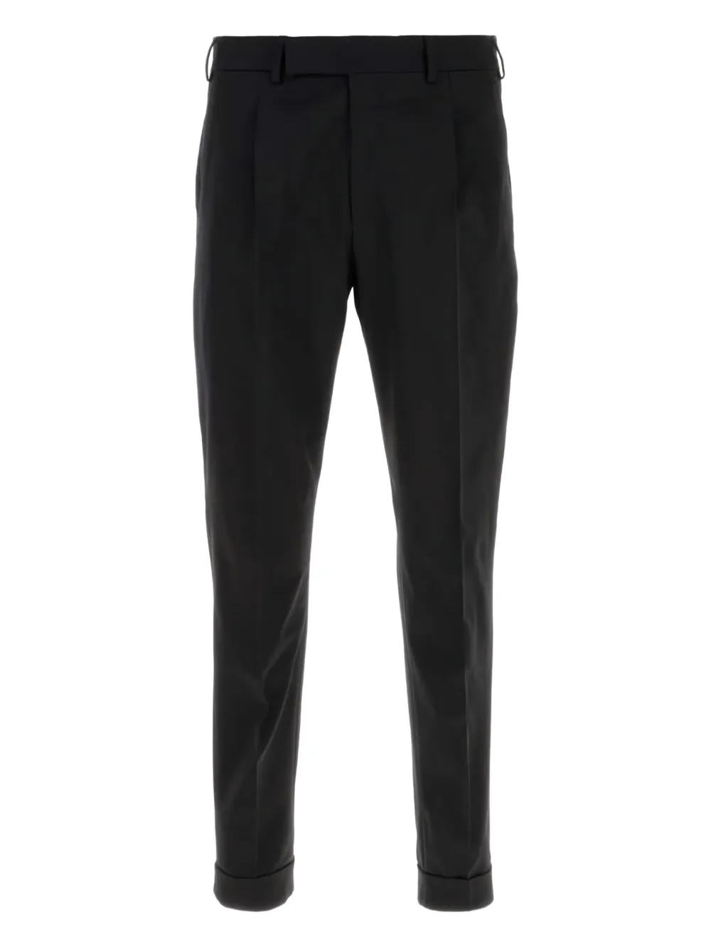 Pt Torino Pressed Crease Tailored Trousers In Black