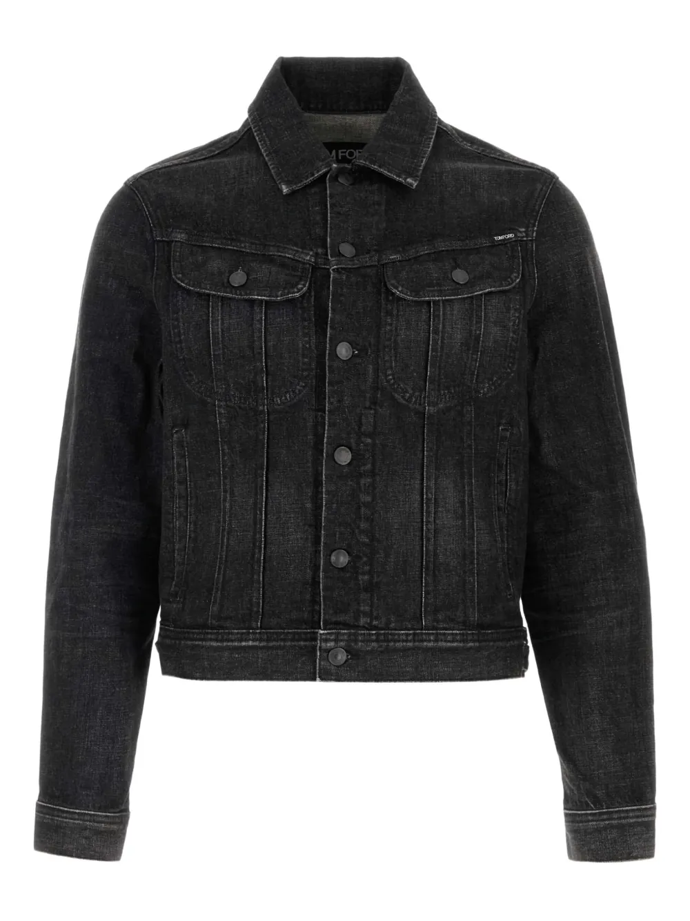 TOM FORD long-sleeves denim jacket | Black | Image 1