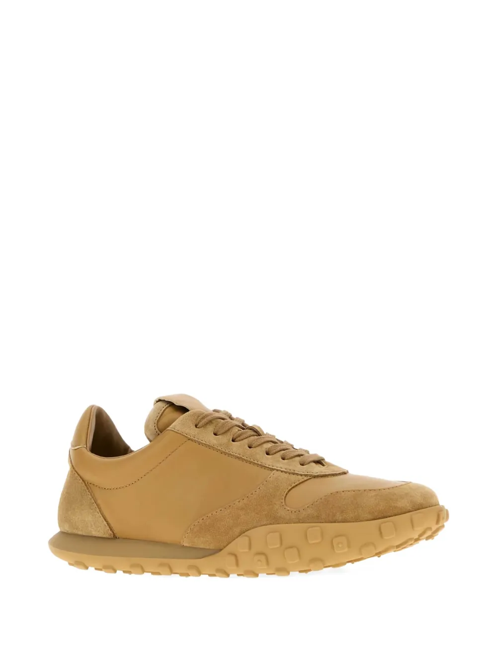 Jil Sander Moon nappa-leather suede sneakers Brown