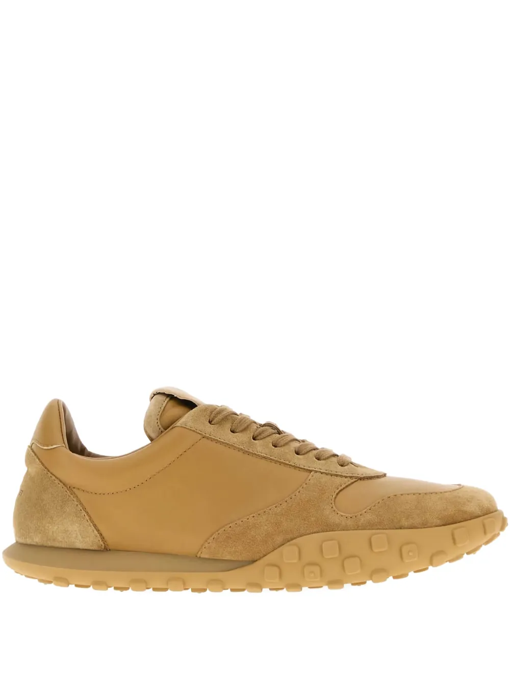 Jil Sander Moon nappa-leather suede sneakers Brown