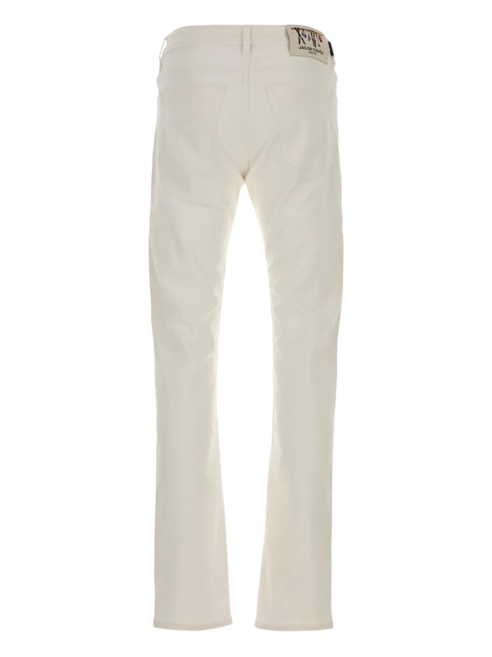 Jacob Cohën logo-patch jeans - Wit