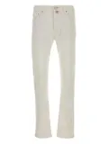 Jacob Cohën logo-patch jeans - White