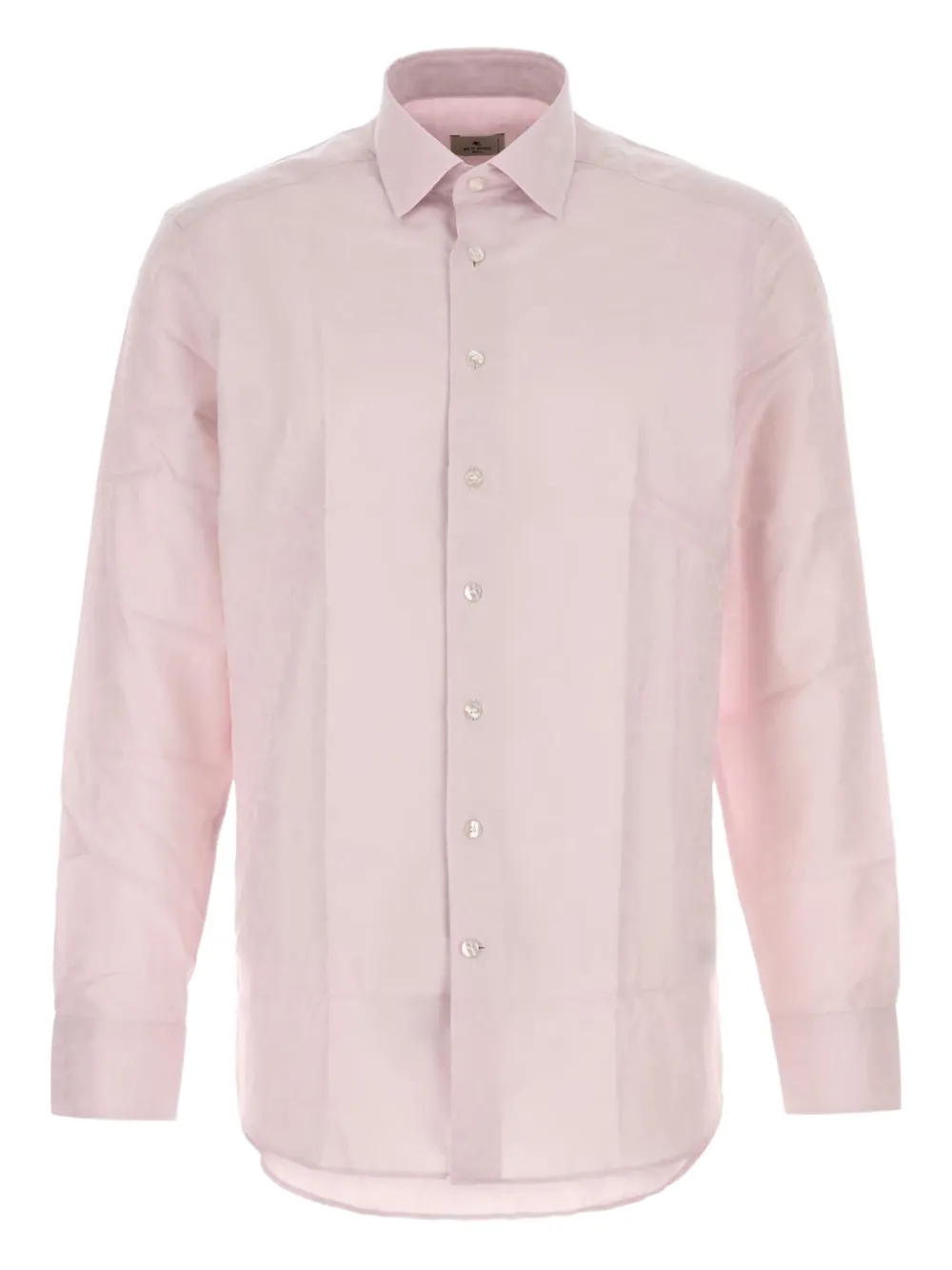 Etro Jacquard Shirt Long Sleeves In Pink