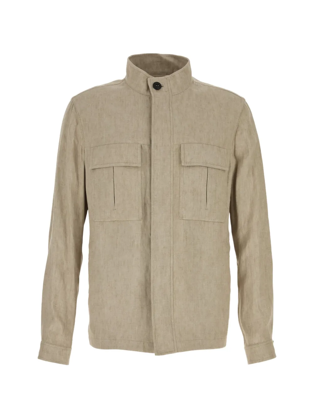 Zegna buttoned flap-pocket jacket - Toni neutri
