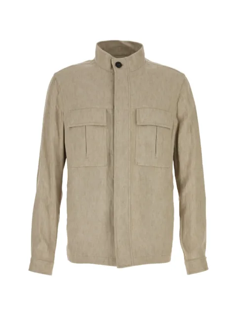 Zegna buttoned flap-pocket jacket