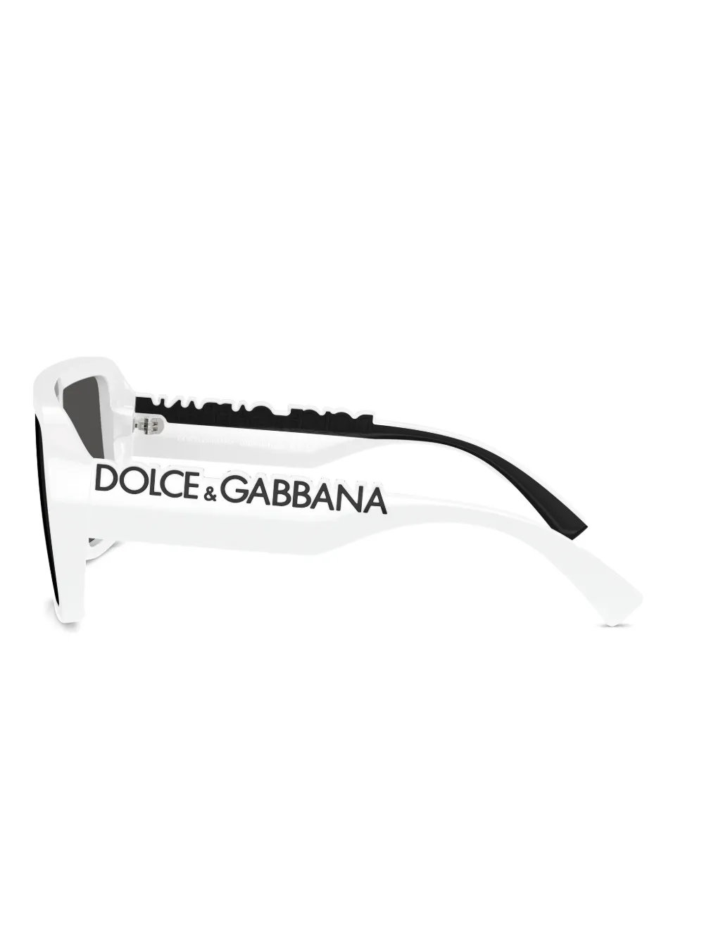 Dolce & Gabbana Zonnebril met vierkant montuur Wit