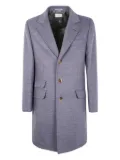 Brunello Cucinelli three-button patch-pocket coat - Grey