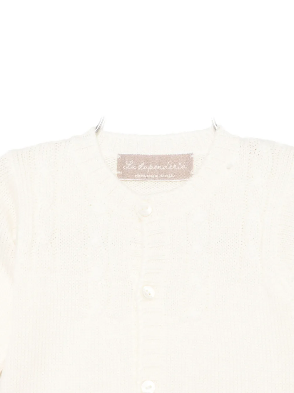 La Stupenderia Button-front Cardigan In White