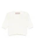 La Stupenderia button-front cardigan - Neutrals