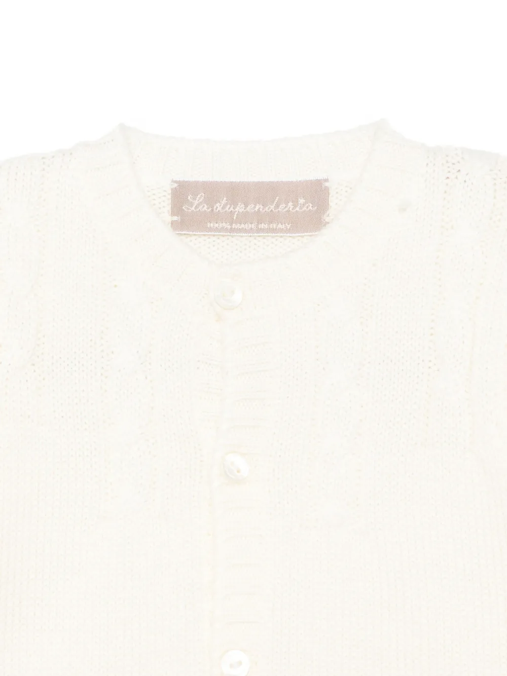 La Stupenderia Vest met knopen Beige