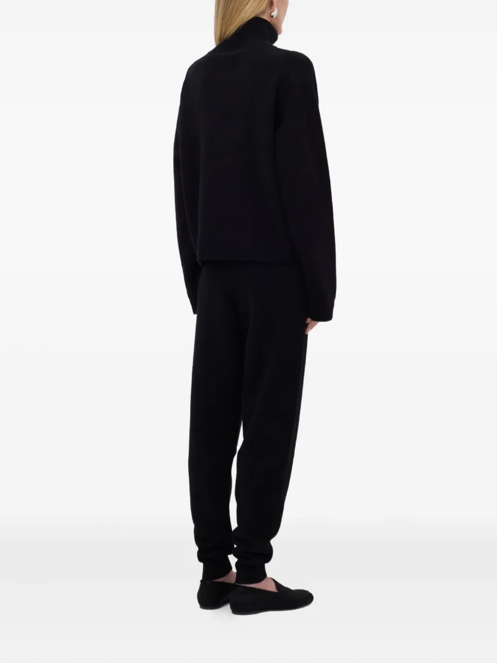 LouLou de Saison DRIES trui met rits Zwart