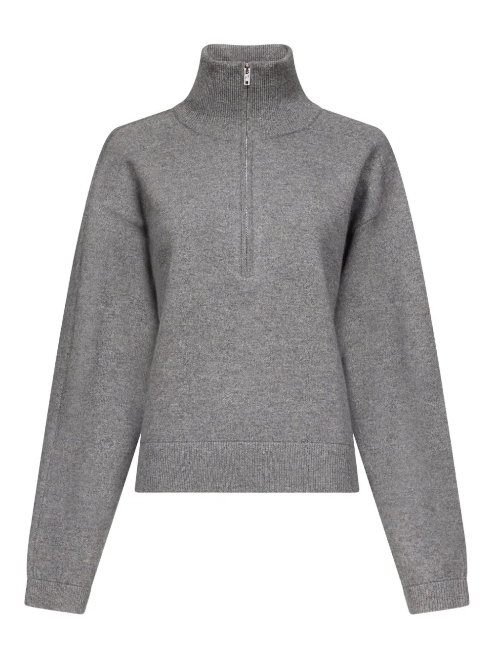 LouLou de Saison Dries stand-collar zipped sweater | Grey | Image 1