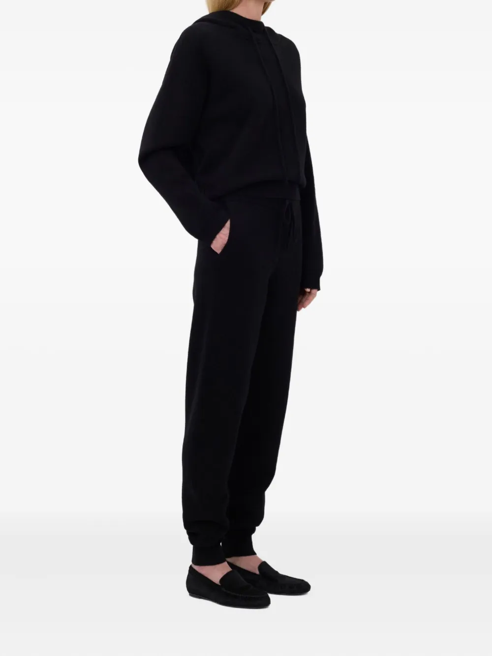Loulou De Saison Hespero Lds Drawstring Trousers In Black