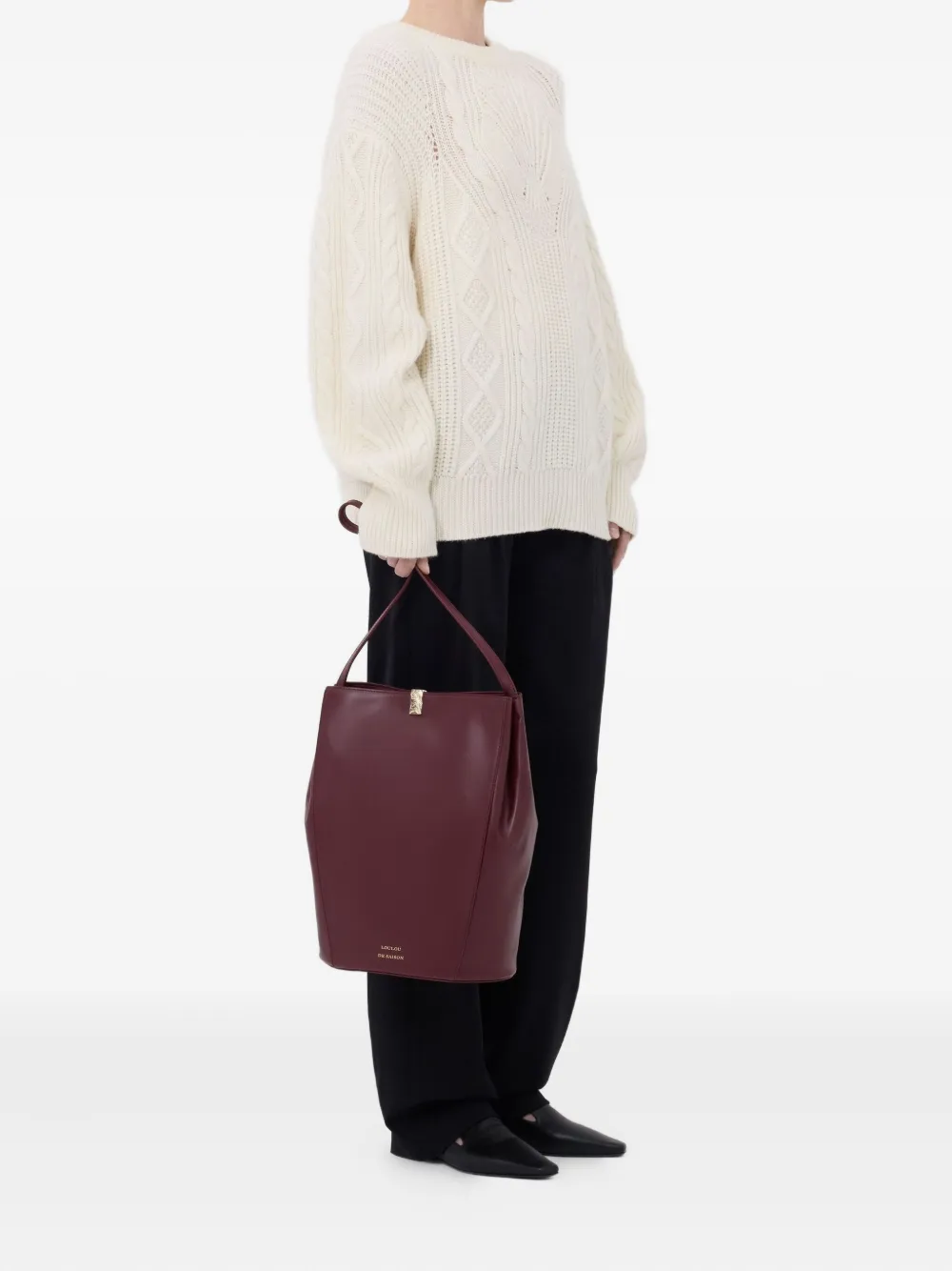 LouLou de Saison Silva cable knit sweater | Jumpers | Image 2