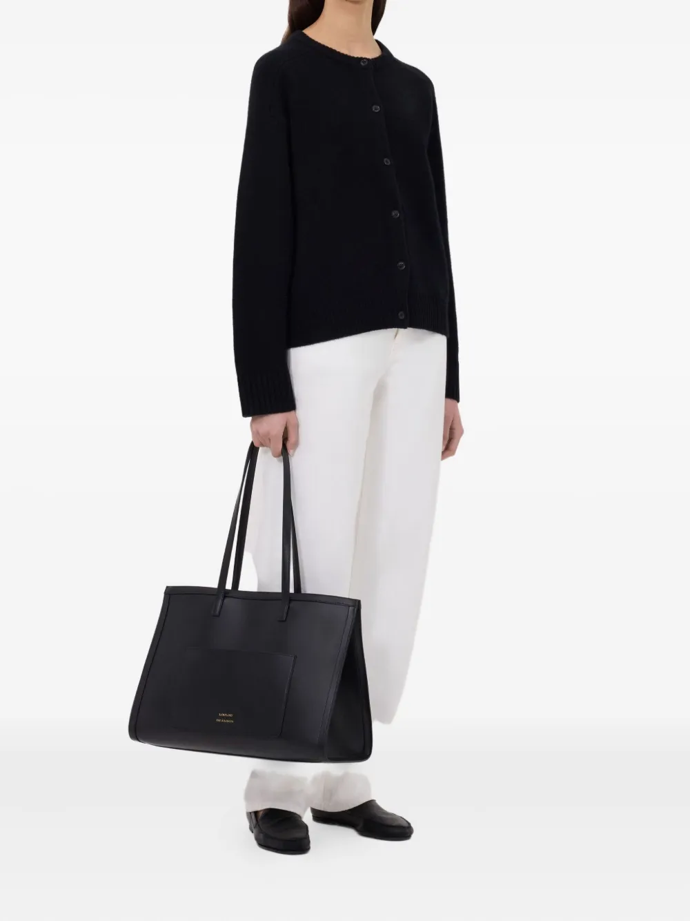 LouLou de Saison Aidar Lds  ribbed crew-neck cardigan | Cardigans | Image 2